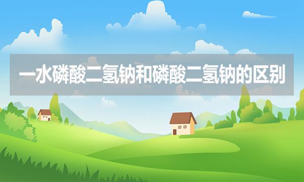 一水磷酸二氫鈉和磷酸二氫鈉的區(qū)別是什么？