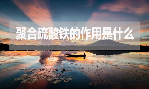 聚合硫酸鐵的作用是什么？