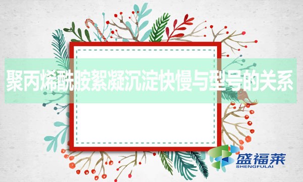 聚丙烯酰胺絮凝沉淀快慢與型號(hào)的關(guān)系